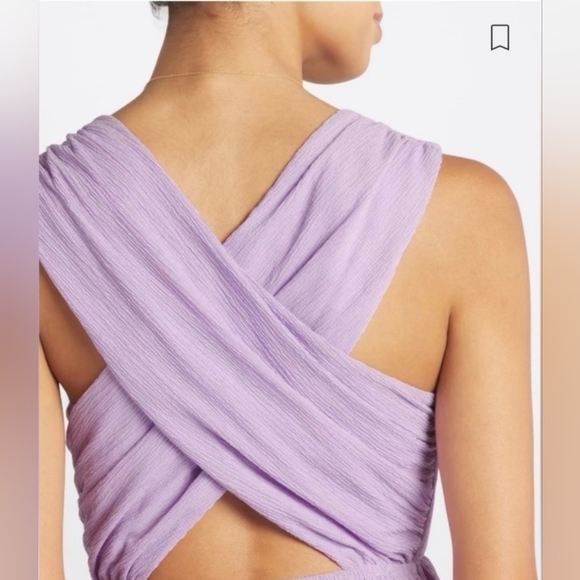 Kaileigh Amanda Lavender Purple Criss-Cross Back Midi Dress Size XXL NWOT - Picture 12 of 12